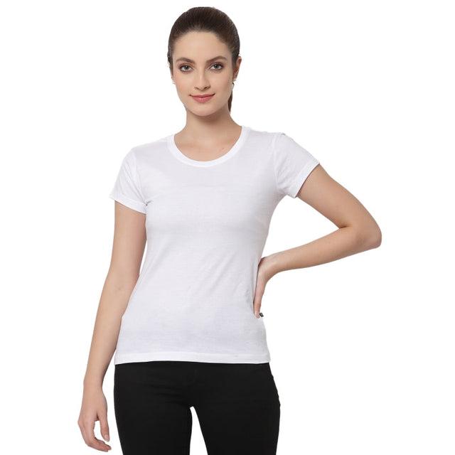 Women T-Shirt Round Neck Half Sleeves - Bodycare
