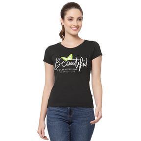 Women T-Shirt Round Neck Half Sleeves - Bodycare