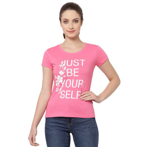 Women T-Shirt Round Neck Half Sleeves - Bodycare