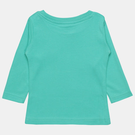 Baby Girls T-Shirt Round Neck Full Sleeves