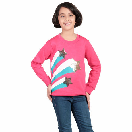 Girls Sweatshirt Round Neck Full Sleeves
