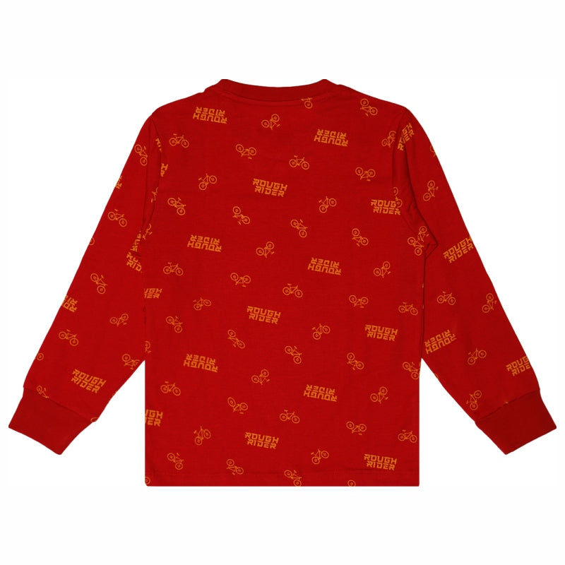 Boys Printed Round Neck Full Sleeve T-Shirt for Comfortable Casual Wear, Easy Coverage and Regular Wardrobe Use - Pack of 1