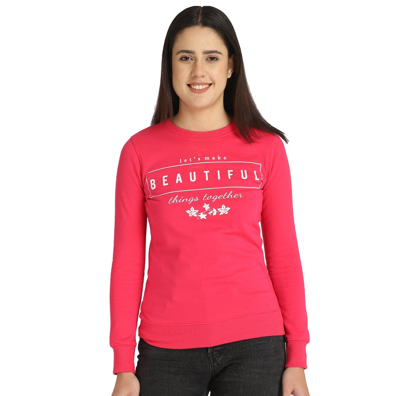 DYCA Women Cotton Cotton Full Sleeves Sweatshirt