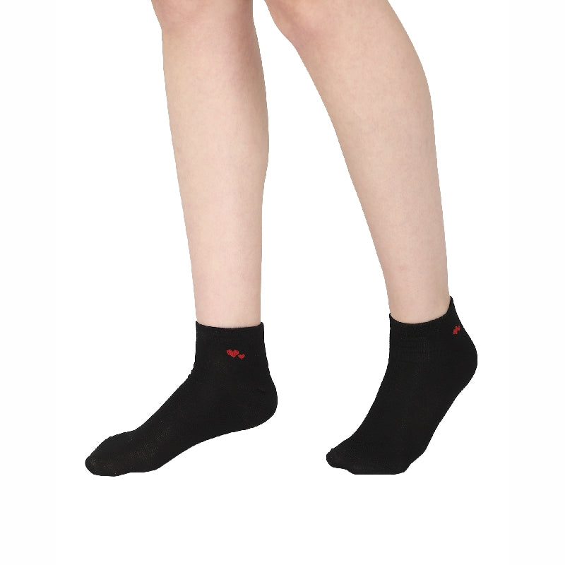 Bodycare Womens Solid Ankle Length Socks Pack Of