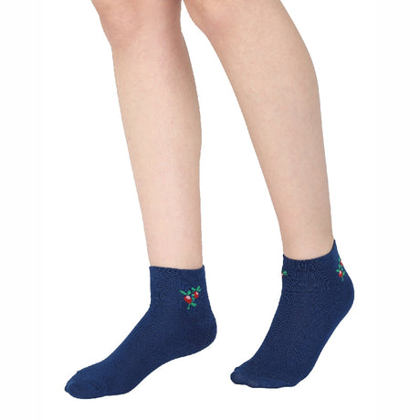 Bodycare Womens Solid Ankle Length Socks Pack Of