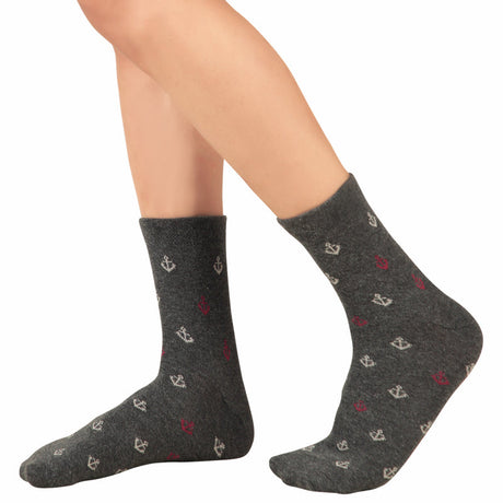 Bodycare Mens Mid Calf Printed Socks Pack Of 2