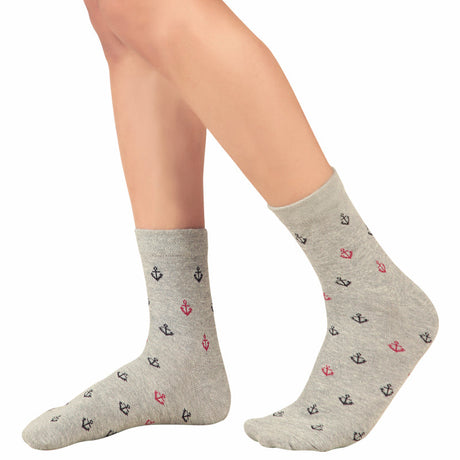 Bodycare Mens Mid Calf Printed Socks Pack Of 2