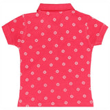 Bodycare Girls Polo Collar Half Sleeves Printed Tshirt