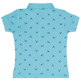 Bodycare Girls Polo Collar Half Sleeves Printed Tshirt