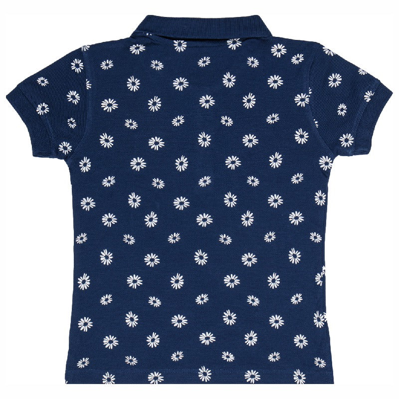 Bodycare Girls Polo Collar Half Sleeves Printed Tshirt
