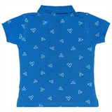 Bodycare Girls Polo Collar Half Sleeves Printed Tshirt