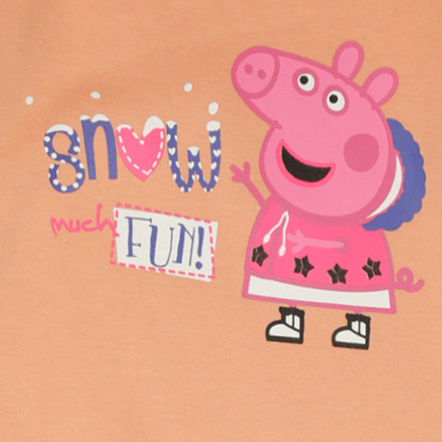 Girls Peppa Pig Romper Round Neck Full Sleeves - Bodycare