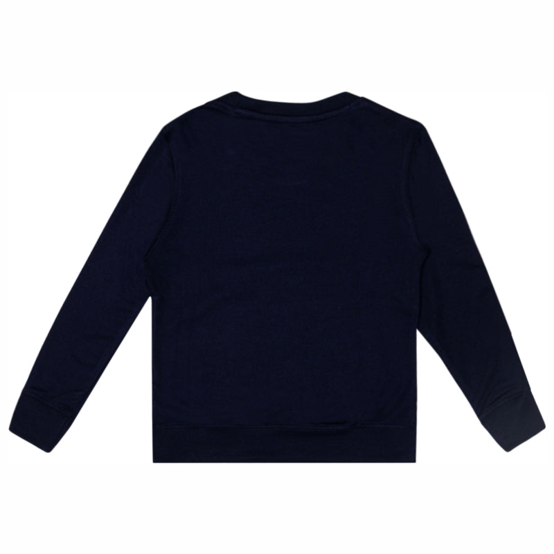 Girls Round Neck Full Sleeves Printed Sweatshirt with Comfortable Winter Casual Styling and Regular Use Appeal