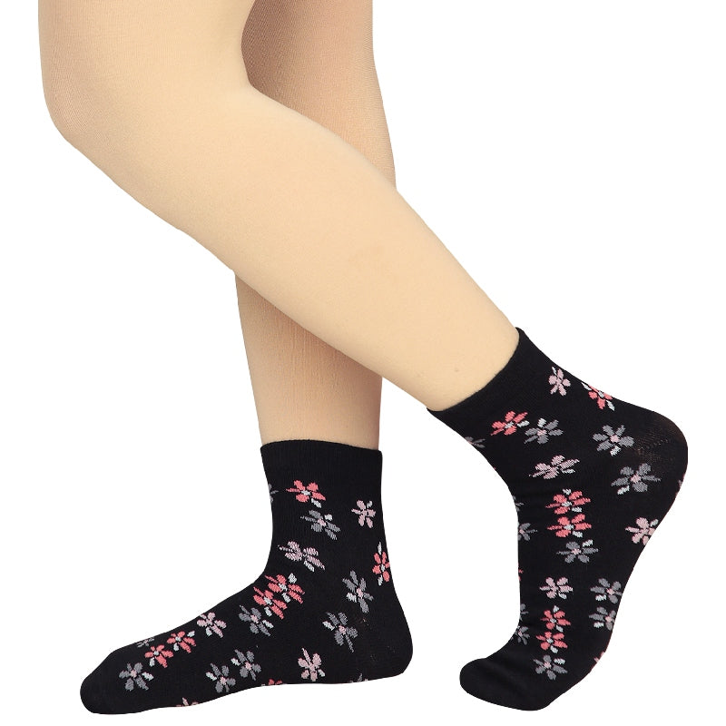 Bodycare Womens Mid Calf Printed Socks Pack Of 2
