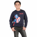 Boys Avengers Sweatshirt Round Neck Full Sleeves - Bodycare