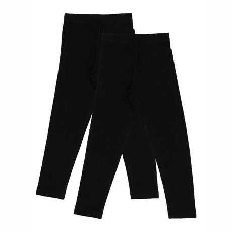 Girls Cotton Spandex Leggings Slim Fit Stretch Pack of 2