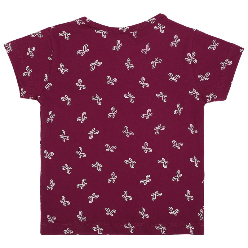 DYCA Girls Round Neck Half Sleeves T-Shirt