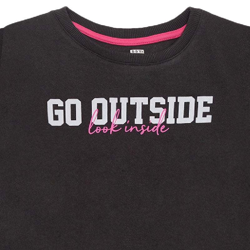 Bodycare Girls Round Neck Full Sleeves Sweat Shirt