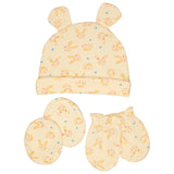 Bodycare Unisex Cap, Mitten & Bootie Set Pack Of 3