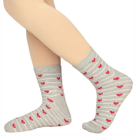 Bodycare Womens Mid Calf Printed Socks Pack Of 2
