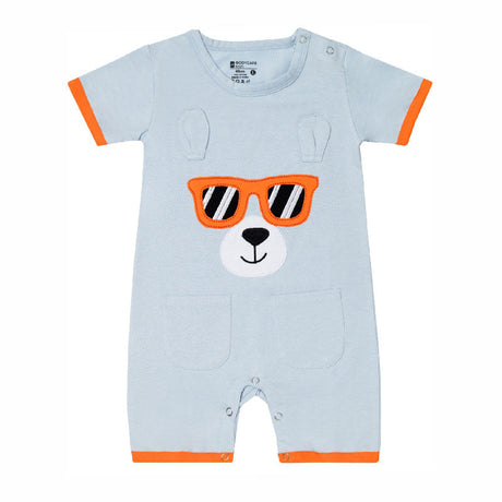 Bodycare Boys Round Neck Half Sleeves Solid Romper