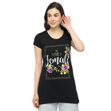 DYCA Women T-shirt Round Neck Half Sleeves