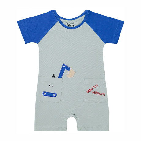 Bodycare Boys Round Neck Half Sleeves Solid Romper