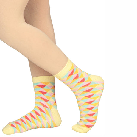 Bodycare Womens Mid Calf Printed Socks Pack Of 2