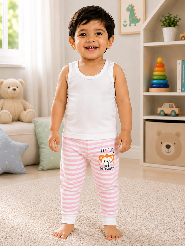 Baby Quilt Thermal Pajami for Winter Sleepwear, Warm Lounge Comfort and Cold Weather Use - Pack of 3