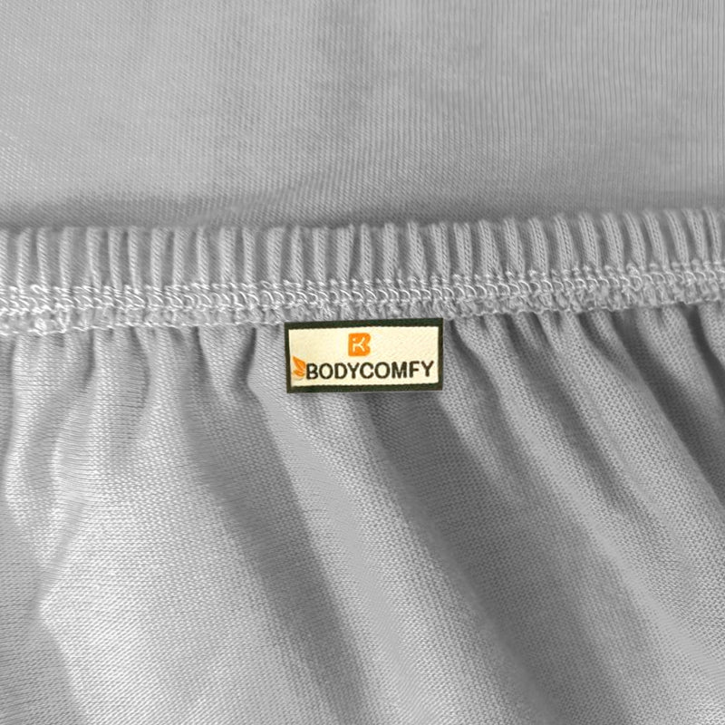 Bodycomfy 100% Cotton Hosiery Single bed Fitted Bedsheet – Geometric Print