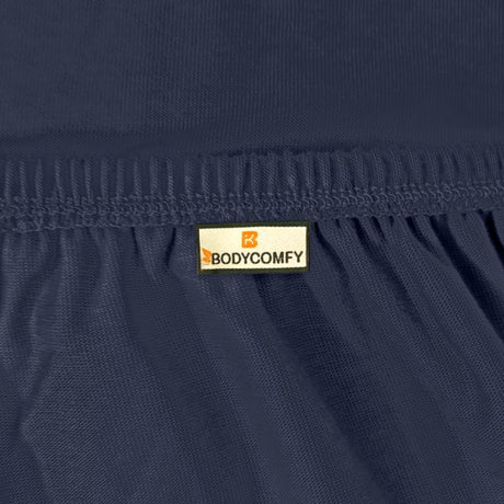 Single Cotton Fitted Bedsheet Arabic Blue