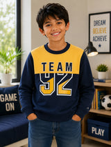 Boys French Terry Sweatshirt for Casual Wear, Everyday Comfort, Easy Movement and Regular Wardrobe Use