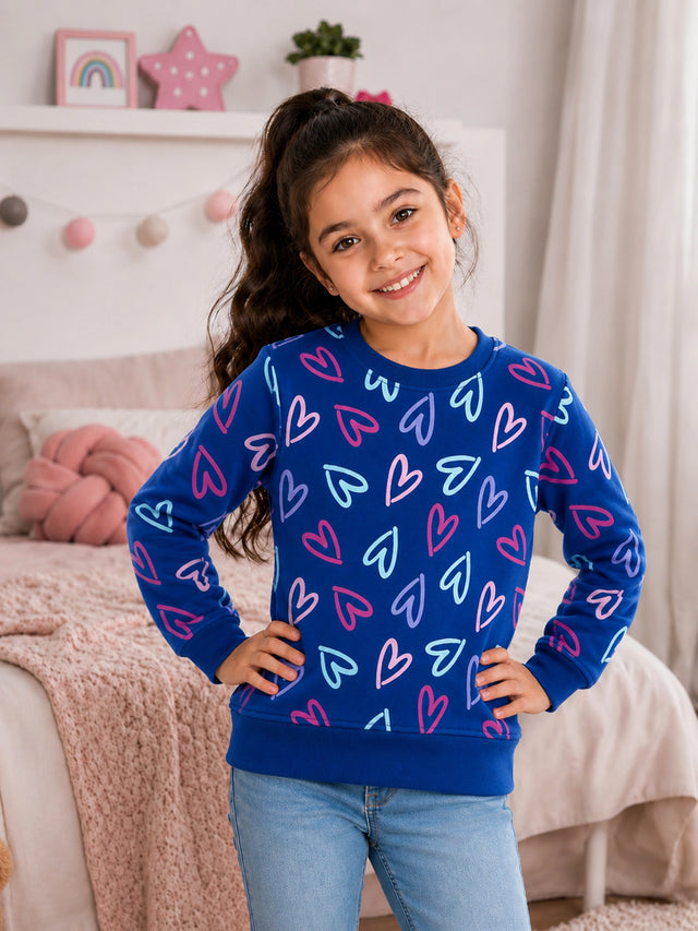 Girls Sweatshirt for Casual Wear, Warm Layering, Everyday Comfort and Practical Wardrobe Essentials for Daily Use