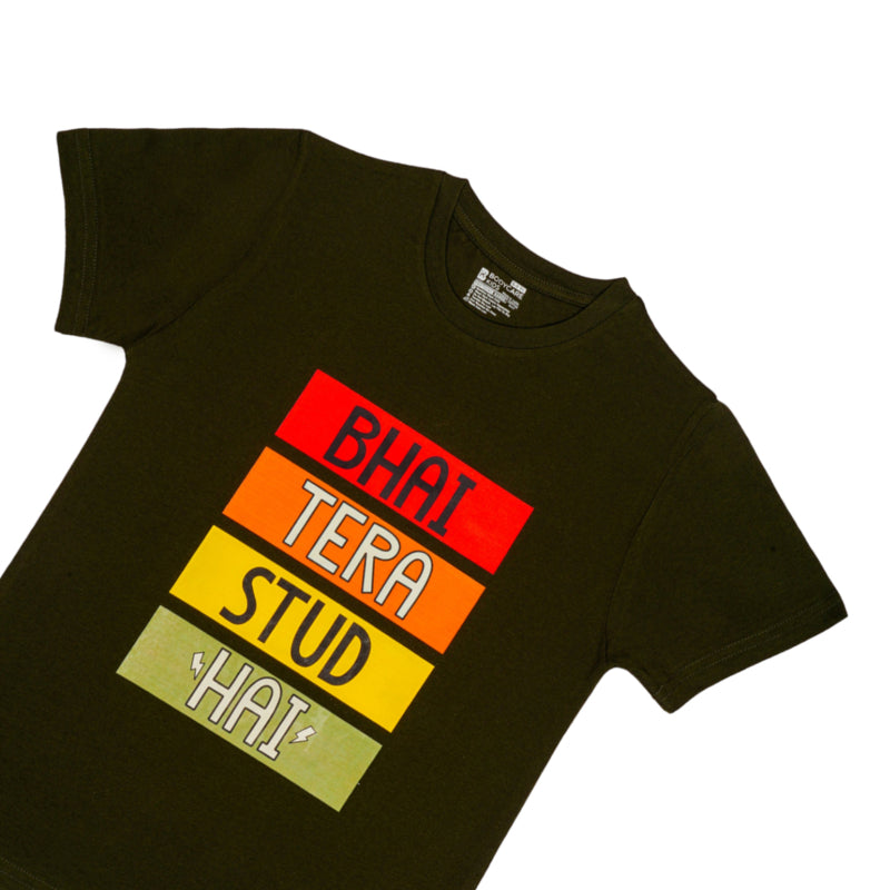 Boys 100% Cotton Round Neck Half Sleeves T-Shirt for Casual Wear, Everyday Comfort and Regular Wardrobe Use