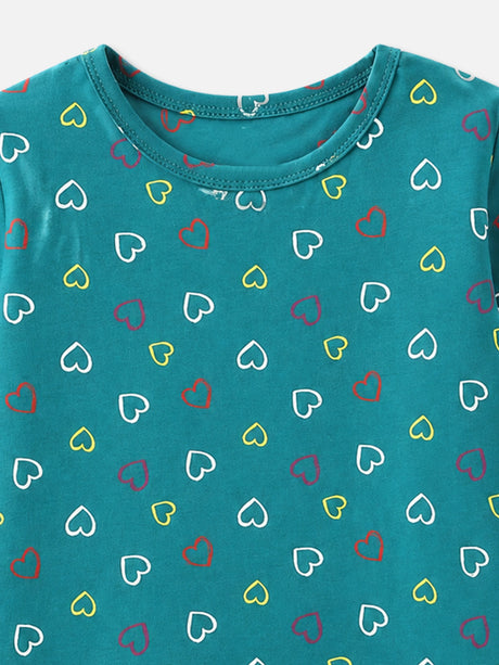 Girls T-Shirt Round Neck Half Sleeves