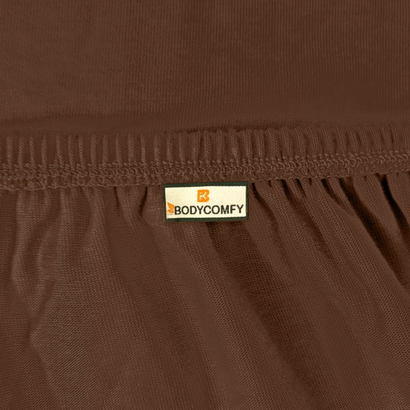 Bodycomfy 100% Cotton Hosiery Single bed Fitted Bedsheet – Geometric Print