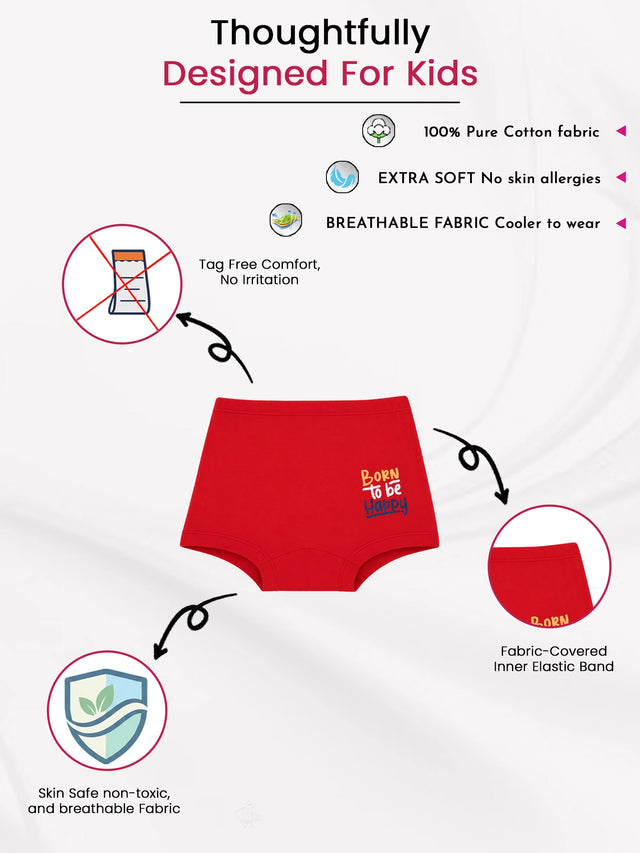 Baby Boys Trunk with Inner Elastic Waistband for Comfortable Everyday Innerwear Essentials and Regular Use - Pack of 6
