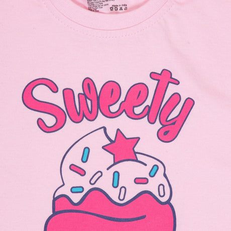 Baby Girls T-Shirt Round Neck Half Sleeves Pack of 2