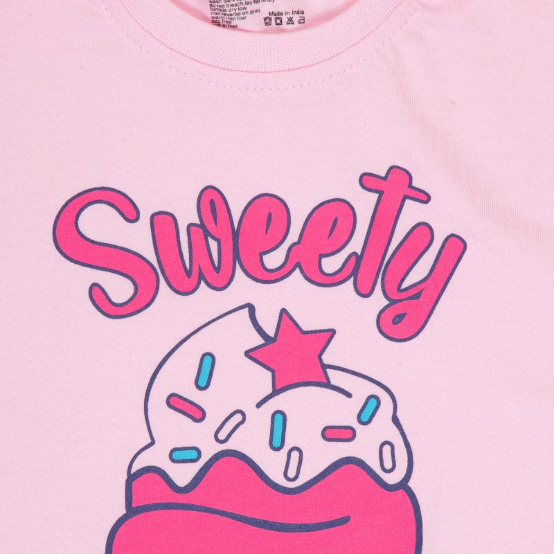 Bodycare Girls Round Neck Half Sleeves Tshirt Pack Of 2