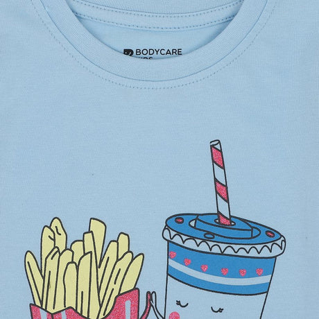 Baby Girls T-Shirt Round Neck Half Sleeves