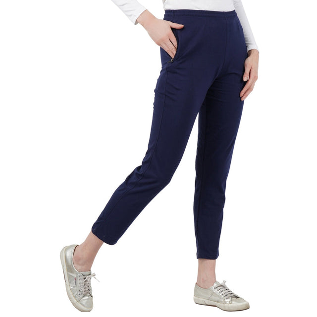 Women 100% Cotton Track Pant Side Pockets - Bodycare