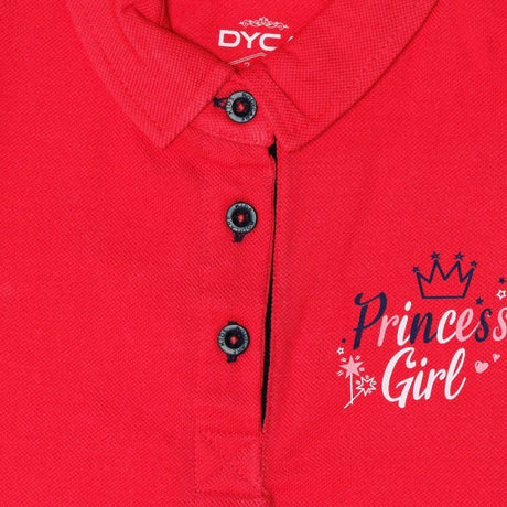 DYCA Girls Polo Neck Half Sleeves T-Shirt