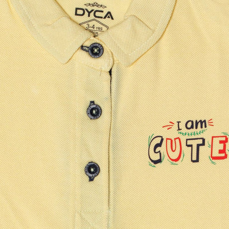 DYCA Girls Polo Neck Half Sleeves T-Shirt