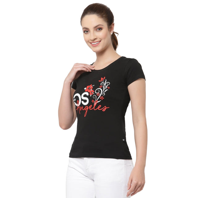 Women T-Shirt Round Neck Half Sleeves - Bodycare