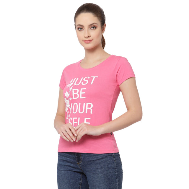 Women T-Shirt Round Neck Half Sleeves - Bodycare