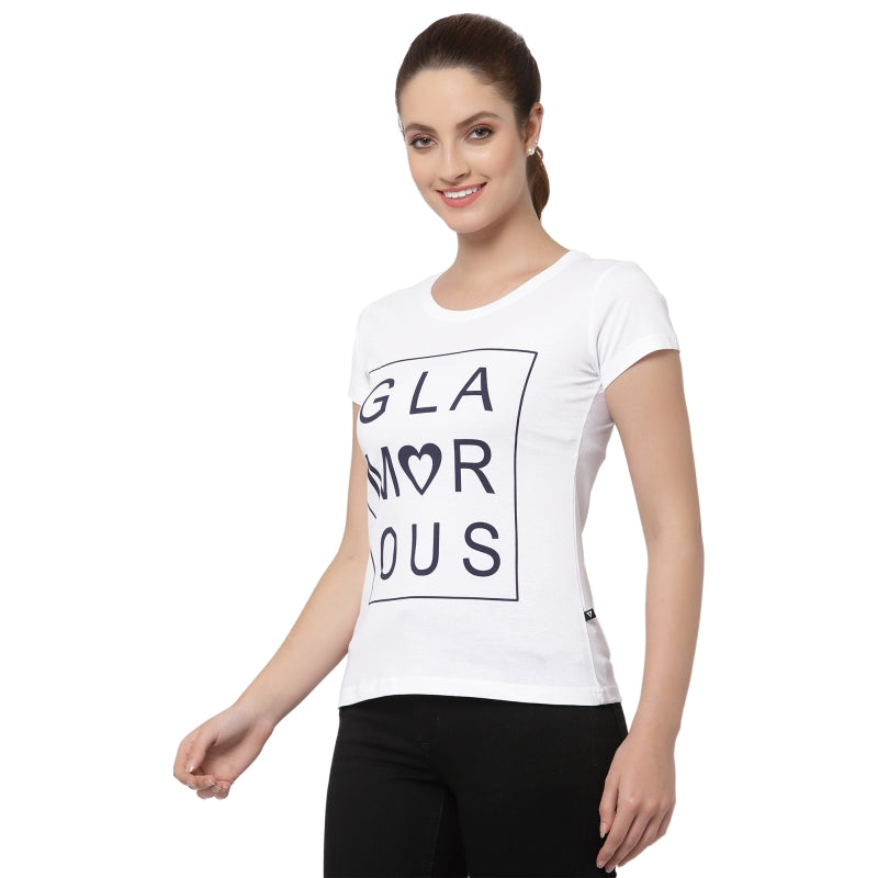 Women T-Shirt Round Neck Half Sleeves - Bodycare