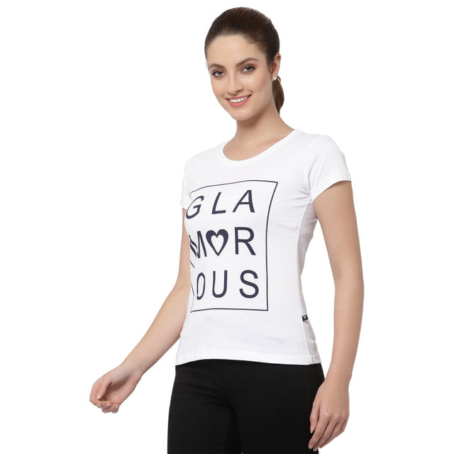Women T-Shirt Round Neck Half Sleeves - Bodycare