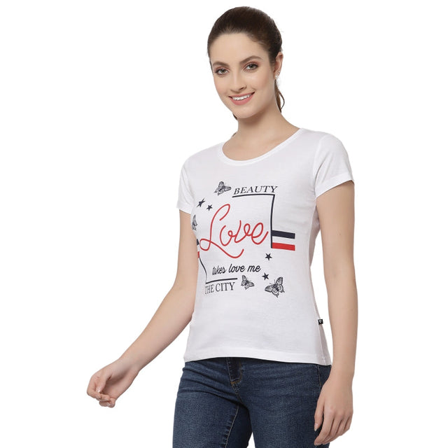 Women T-Shirt Round Neck Half Sleeves - Bodycare