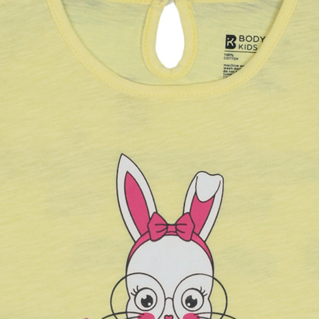 Baby Girls T-Shirt Round Neck Half Sleeves - Bodycare