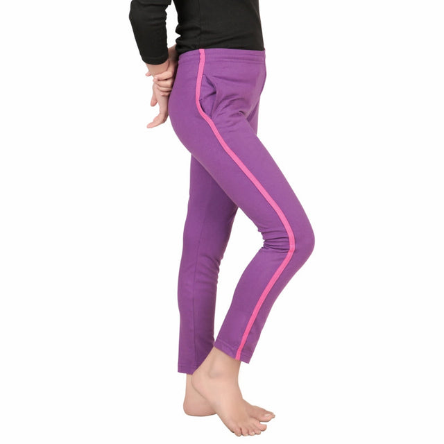 Girls Cotton Track Pant Side Pockets Pack of 1 - Bodycare